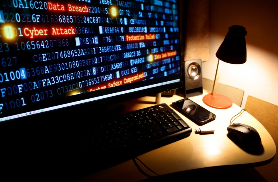 Cybercrime hacking PC